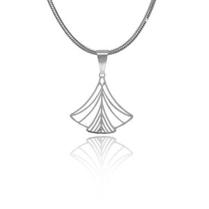 Art Deco Necklace in Gold or Silver, Statement Necklace, 1920s art necklace, Geometric Necklace, San Francisco Love