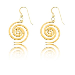 Black Hole Earrings – Cosmic Swirl Pendant, Astronomy Jewelry, Space Lover Gift in Gold or Sterling Silver