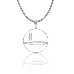 CRISPR Necklace in Gold or Silver, DNA Editing Necklace, Biology Necklace, Science Teacher Gift, CRISPR Cas9 Biology Jewelry