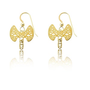 Thyroid Earrings in Silver or Gold, Thyroid Jewelry, Biology Gifts, Geek presents, Molecule Earrings, Thyroid Cancer Support