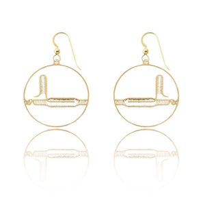 CRISPR Earrings in Gold or Silver, DNA Editing Earrings, Biology Earrings, Science Teacher Gift, CRISPR Cas9 Biology Jewelry