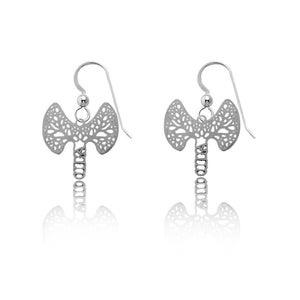 Thyroid Earrings in Silver or Gold, Thyroid Jewelry, Biology Gifts, Geek presents, Molecule Earrings, Thyroid Cancer Support