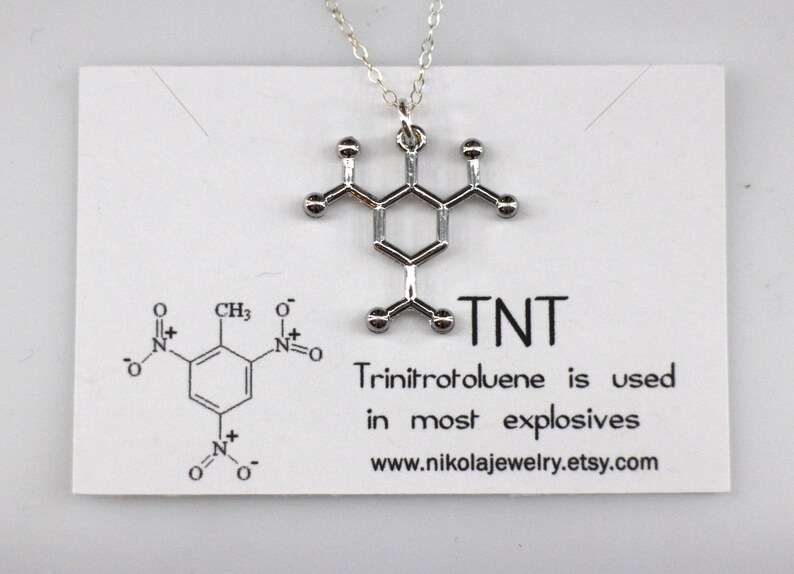 JERWLI Serotonin Halskette 925 Silber - Chemie Geschenk Für Frauen