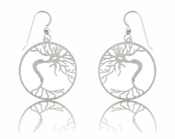Neuron-oorbellen: sterlingzilveren biologiesieraden, wetenschappelijk cadeau