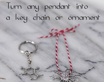 DAOSHANG S925 - Collar De Olécula De Serotonina Y Olécula De Cafeína - Foto 11