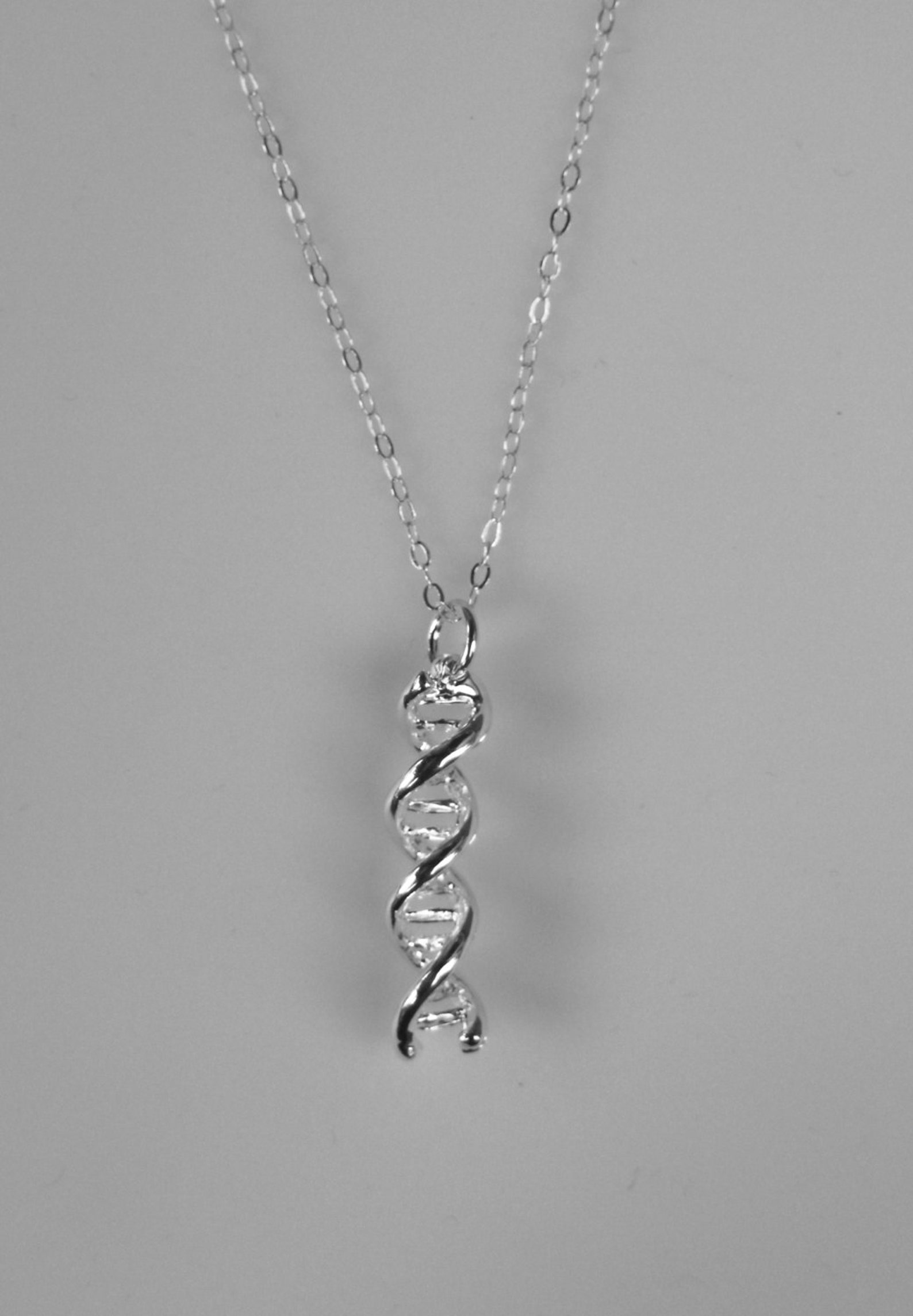 Silver or Gold DNA Necklace or Bracelet Science Jewelry 3D Etsy UK