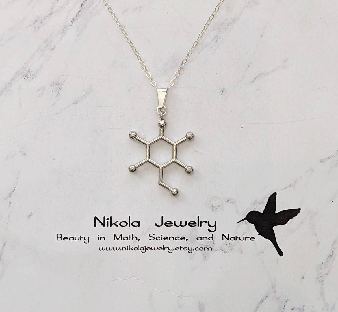 Etsy molecule necklace clearance