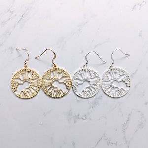 Phylogenetic Evolutionary Tree Earrings, Gold or Silver Biology Jewelry, Evolution Earrings, Tree of Life Necklace, Geek Jewelry