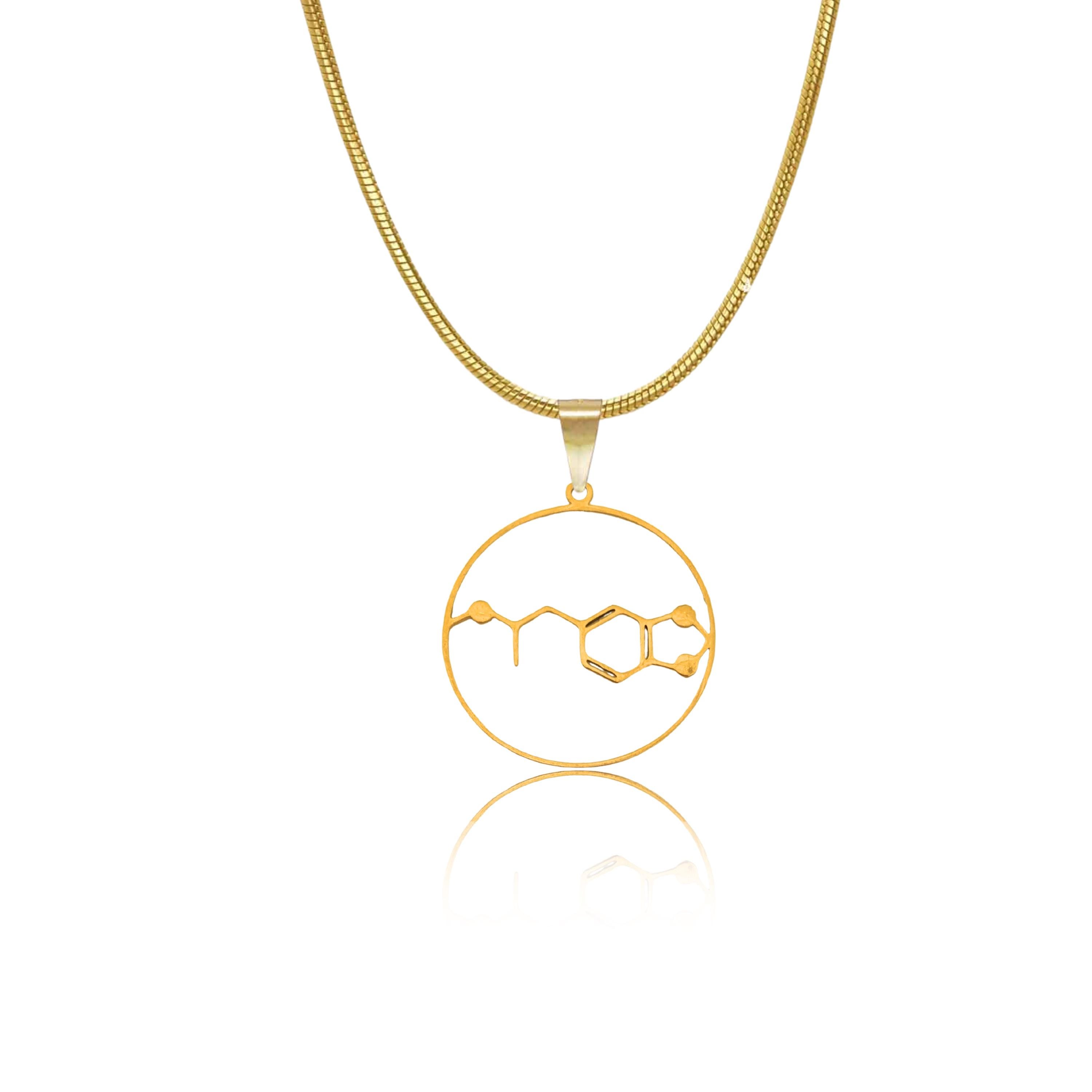 MDMA Molecule Necklace, Molecular Structure Necklace, Science
