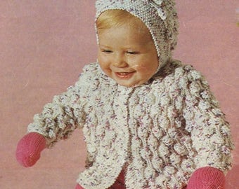 Babies Jacket DK, PDF Knitting Pattern