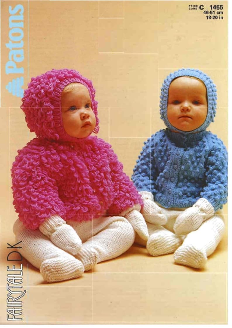 Unisex Baby Jackets DK PDF Knitting Pattern image 1