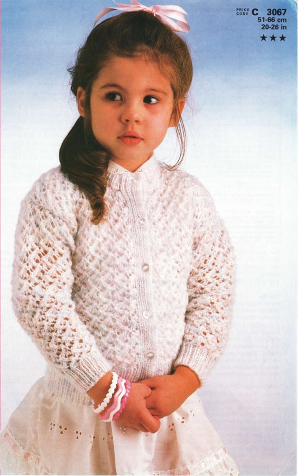 Girls Lace Cardigan PDF Etsy