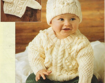 PDF Aran Sweater and Hat