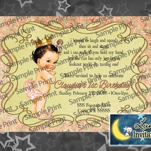 First Birthday Girl&#39;s Invitation