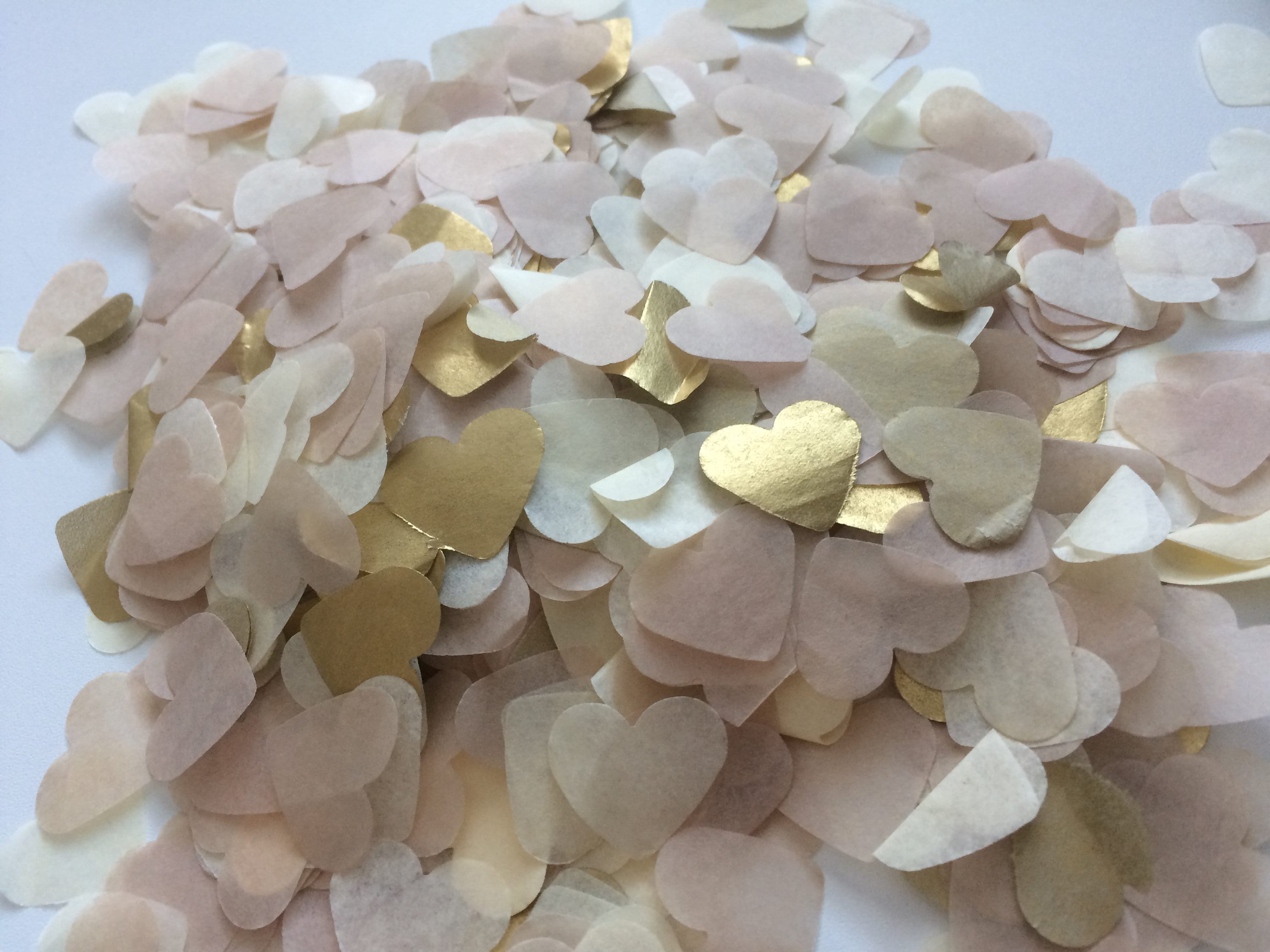 Wedding Confetti Mixture of Gold Ivory & Beige Throwing Confetti Conf…