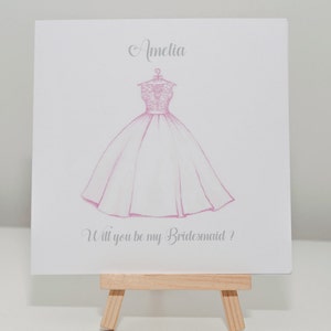 Will You Be My Bridesmaid Card, huwelijksfeest, wees mijn bruidsmeisje, bruiloft verzoekkaart, bruidsmeisje voorstel, gepersonaliseerde bruidsmeisje kaart