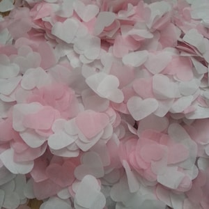 1500 Stück biologisch abbaubare Hochzeitskonfetti- rosa & weiß.Hochzeit,Partys,Tischdekoration,Werbebox,Valentinstag,für Karten,Kinder,Erwachsene, Party