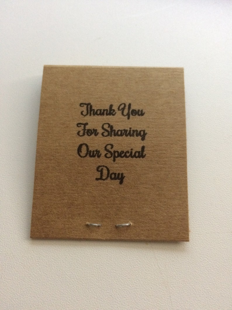 50 Personalised Mint to Be Mint Book Matchbook Style Wedding Etsy