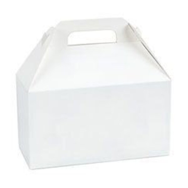 Large 8.5" White Gable Boxes  - 12 Dozen ( Large)