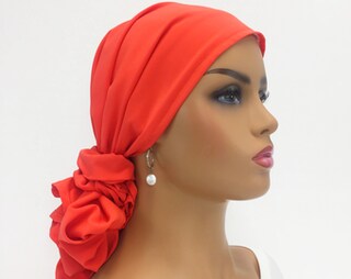 Fascia Annodata Elasticizzata Donna – Turbante Africano A Coste, Copricapo Per Chemioterapia O Tutti I Giorni