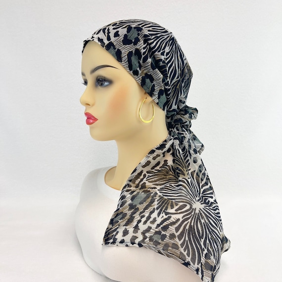 Pre Tied Chemo Head Scarf~women display picture 2