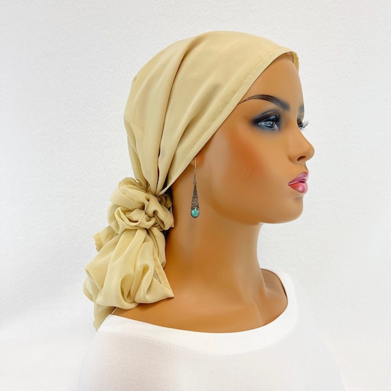 Pre Tied Chemo Head Scarf~women display picture 1