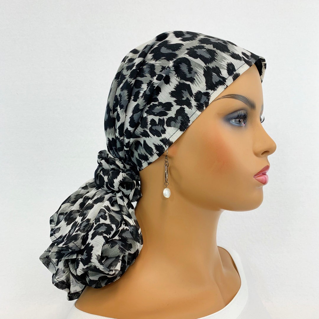 Pre Tied Chemo Head Scarfwomen's Cancer Scarfchemo Etsy