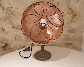 Antigua lámpara de escritorio industrial francesa, lámpara art deco, lámpara de mesa art deco, lámpara de cobre art deco, lámpara de escritorio art deco. Lámpara reciclada de 1930