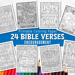 Bible Verse Scripture Coloring Book, Faith Based Coloring Book, Bible Verse Coloring Pages, Christian Coloring Book, encouragement quotes