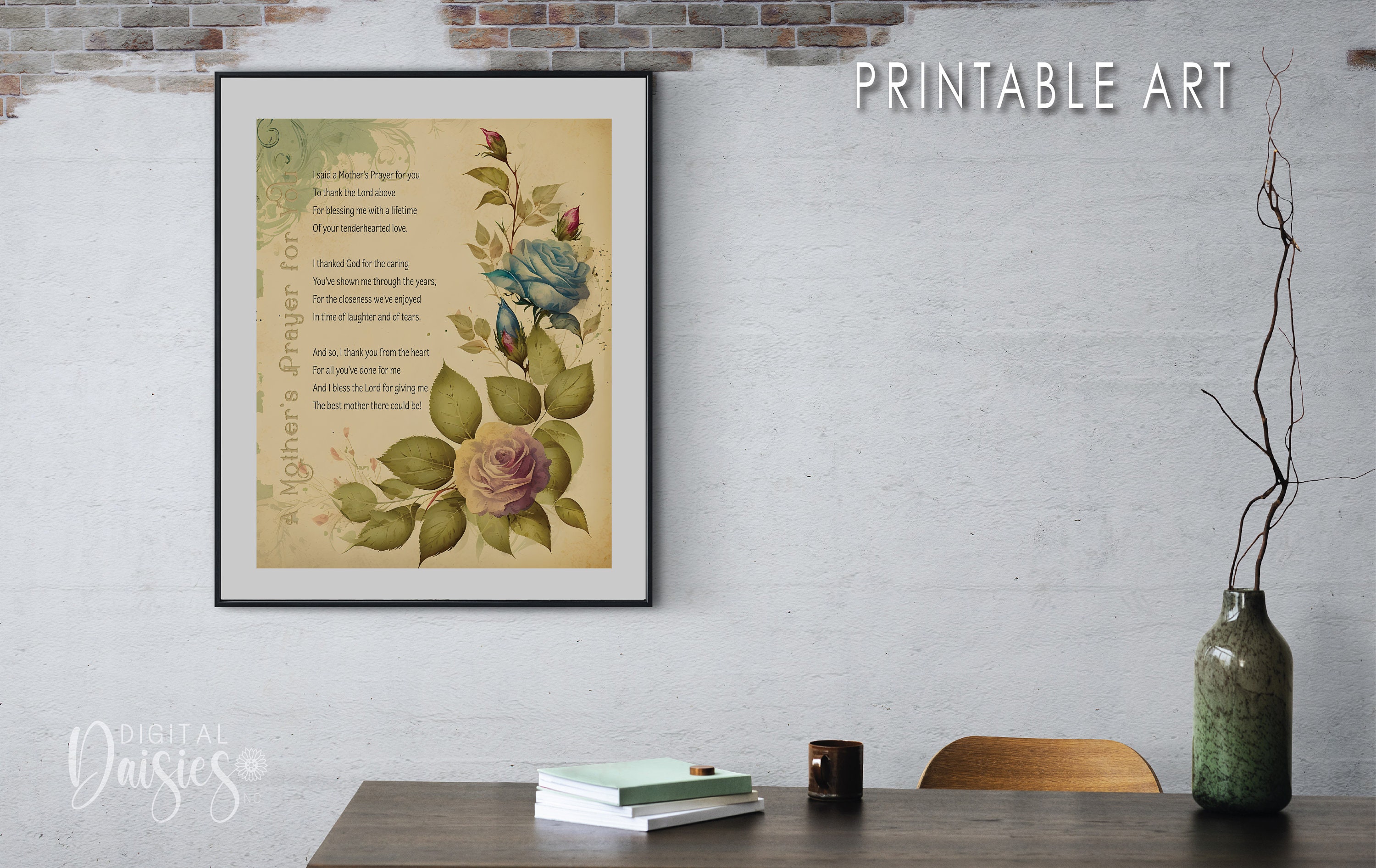 A Mother's Prayer for You Printable Wall Art, Instant Download, DIGITAL ...