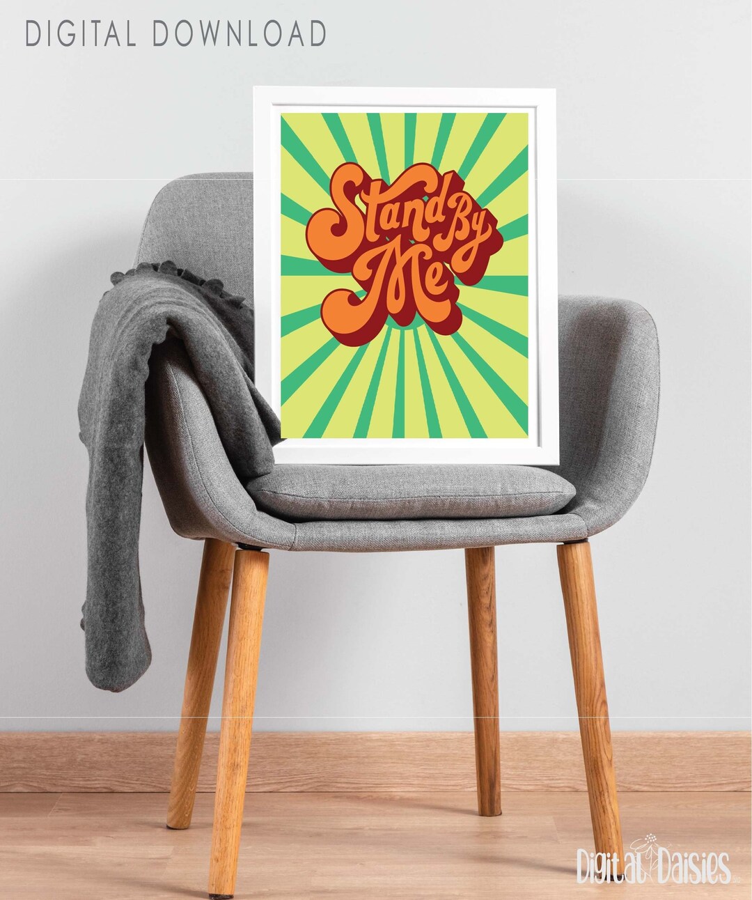 Stand by Me Wall Art Stand by Me Wall Poster Retro Wall Art Etsy