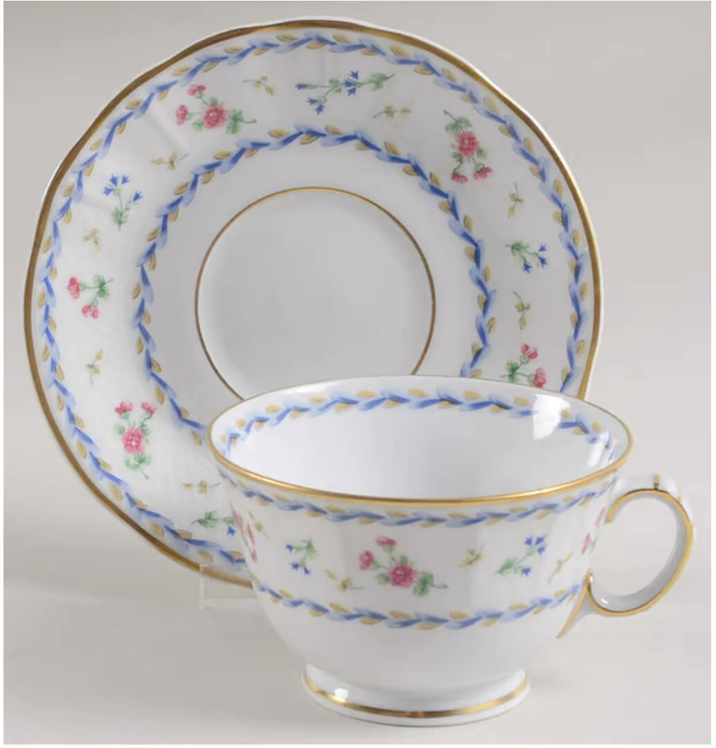 Bernardaud Limoges Artois Blue 33 Piece Porcelain Dinnerware Set Etsy