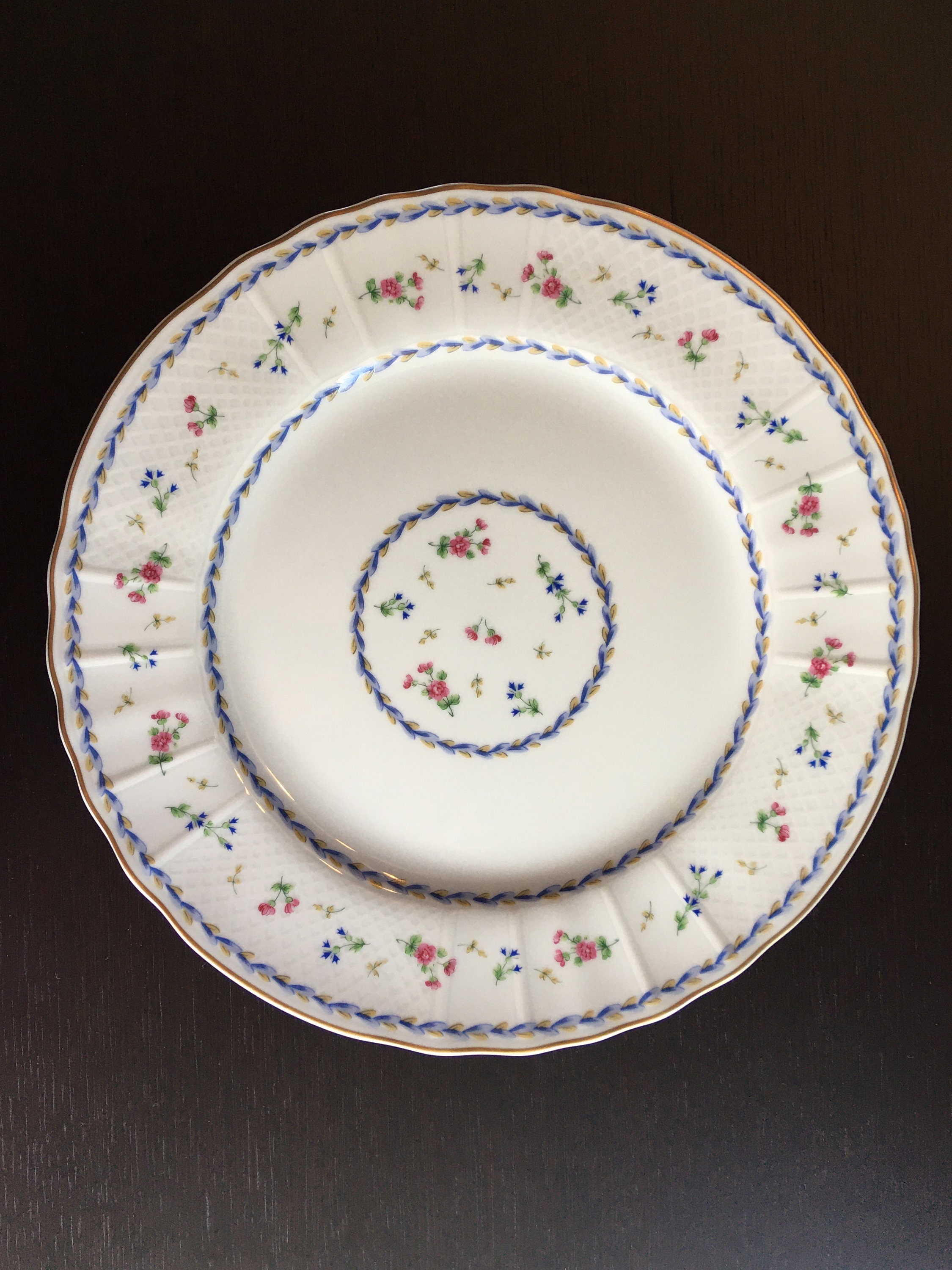 Bernardaud Limoges Artois Blue 33 Piece Porcelain Dinnerware Set Etsy