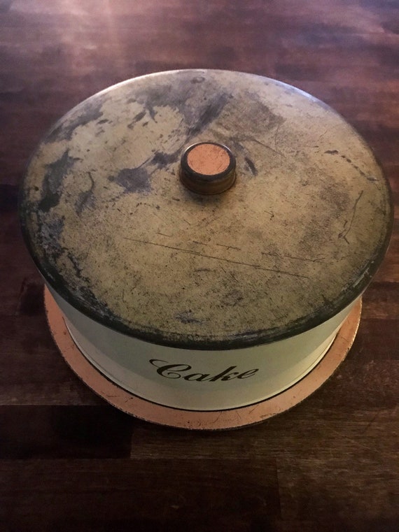 Jars & Containers Kitchen Storage Vintage Decoware Copper Cake Carrier