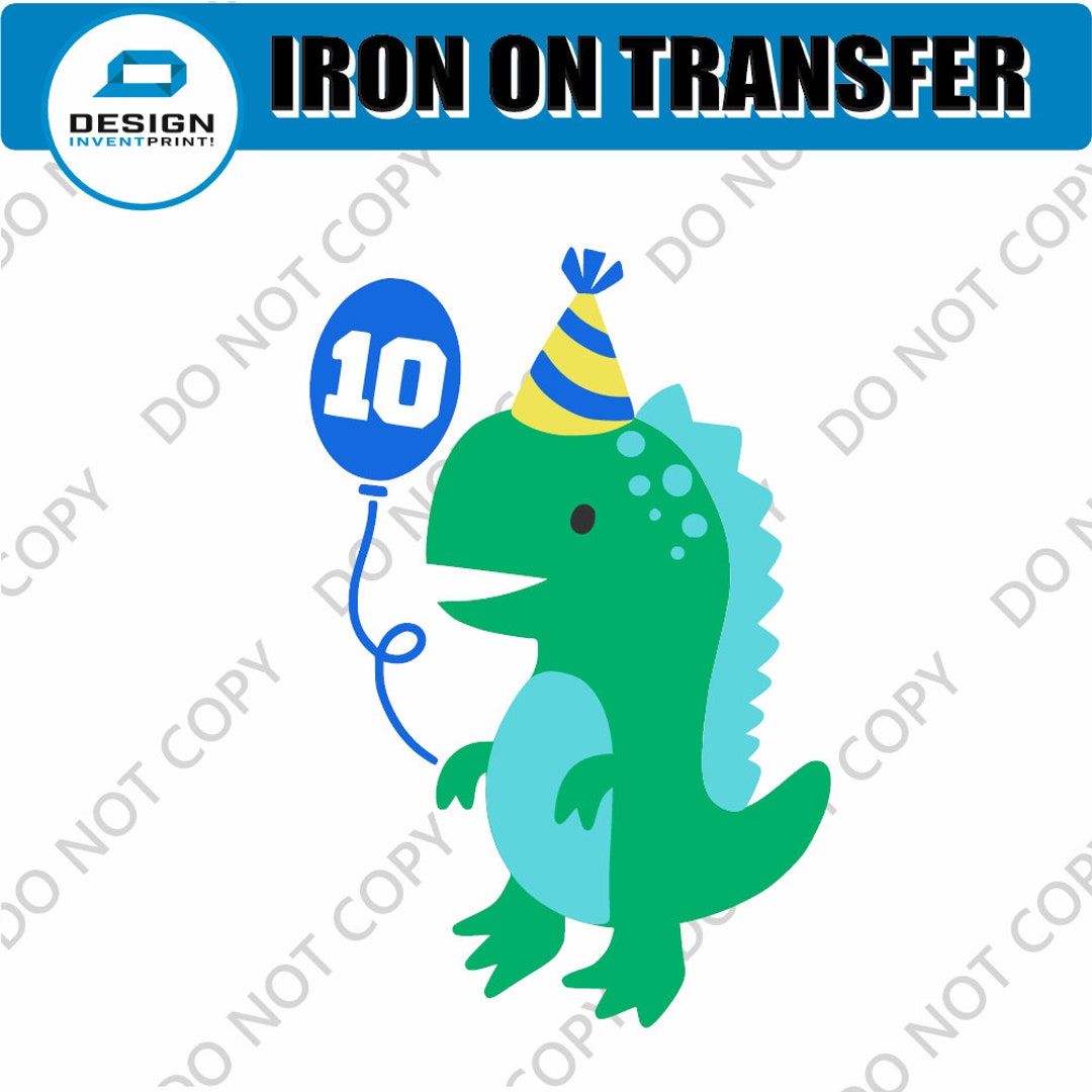 10th Birthday Gift DTF Transfer Do It Yourself Iron on Heat - Etsy UK