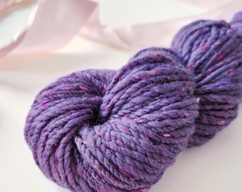 Valentine Tweed Hand Spun Merino and Bamboo Yarn | Worsted 2 Ply