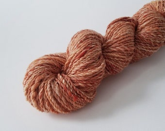 Pumpkin Cheesecake Hand Spun Superwash Merino Wool Yarn | Worsted 2 Ply
