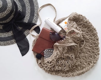 KNITTING PATTERN Brambles Market Bag | Reusable String Bag PDF