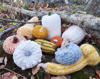 KNITTING PATTERN Autumn Gourds | PDF Pattern