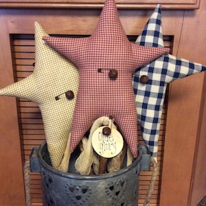 Set of 3!! Primitive Americana star pokes/crock pokes