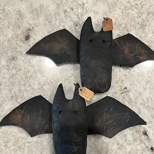 Set of 2 primitive bat bowl fillers/ornaments/hangers