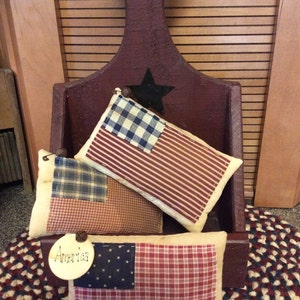 Primitive Americana flag bowl fillers/pillows/shelf sitters