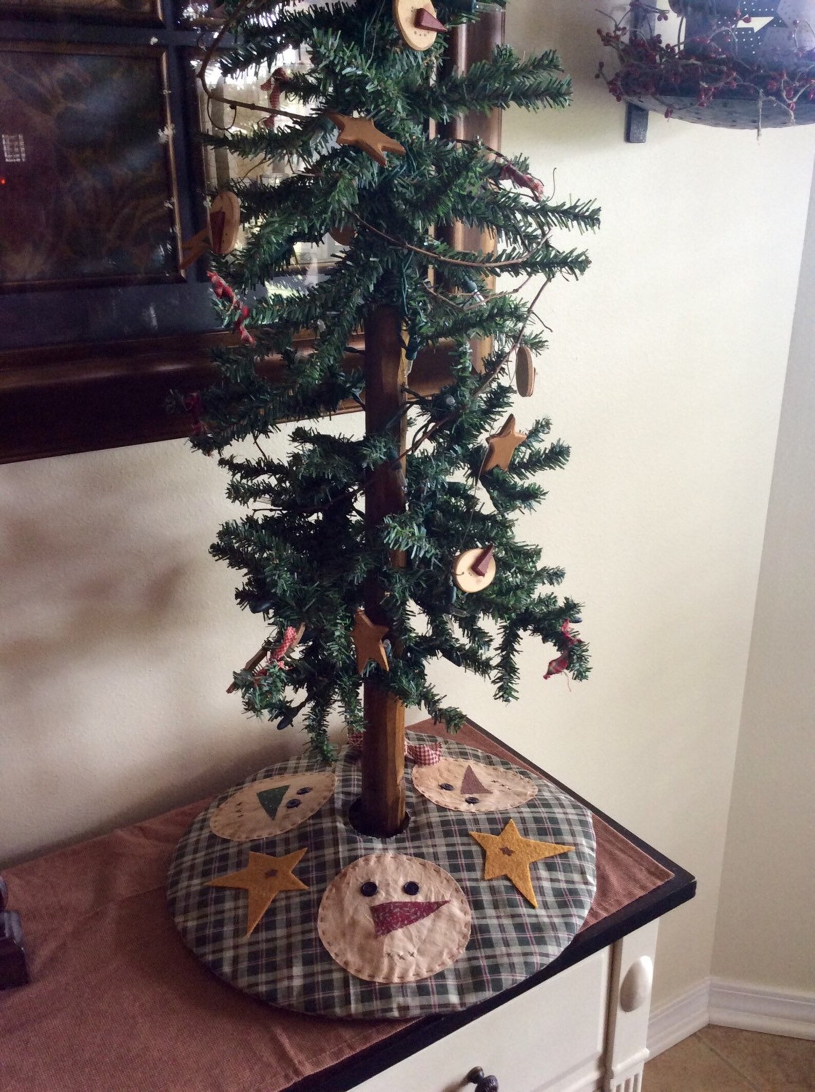 15 mini Snowman Christmas tree skirt Etsy