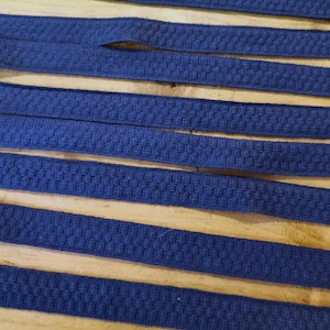 16 Yards French Vintage Navy Blue Viscose Woven 5/8&quot; Upholstery Trim (A205)