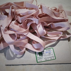 French Vintage Dusty Pink Viscose / Cotton Woven 5/8&quot; Upholstery Trim (A172)