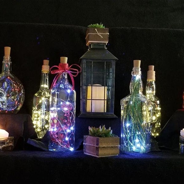 Decorative Bottles with fairy lights