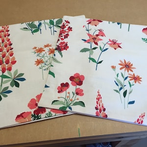 One Reversible Handmade cushion cover in Laura Ashley Fernshaw Fabric.