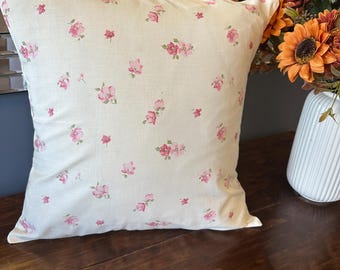 Handmade Cushion in Laura Ashley Abbelville pink perfect for Children’s room