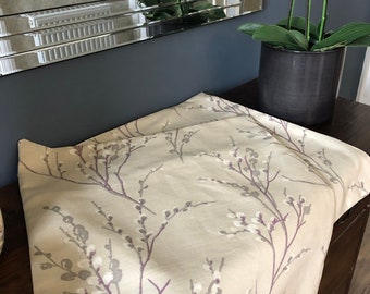 One handmade cushion cover in Laura Ashley Pussy Willow Natural Fabric