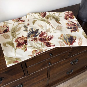 one handmade cushion cover in Laura Ashley Gosford Paprika fabric